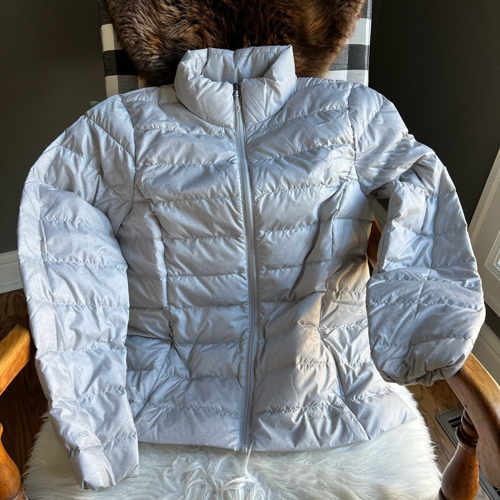 Women's Eddie Bauer Silver/Gray Puffer Jacket
